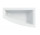 SELNOVA SQUARE asymmetric bathtub 170x105 cm, drain on the left strony - white