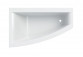 SELNOVA SQUARE asymmetric bathtub 170x105 cm, drain on the left strony - white