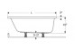 PERFECT bathtub rectangular 150x75 cm - white