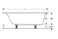 SELNOVA SQUARE bathtub rectangular 170x70 cm - white