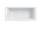 SELNOVA SQUARE bathtub rectangular Duo 180x80 cm - white