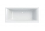 SELNOVA SQUARE bathtub rectangular Duo 180x80 cm - white