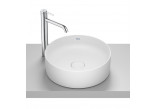 TERRA Countertop washbasin round 39 cm Fineceramic® CZARNY MAT