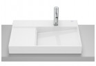 HORIZON Countertop washbasin VIEW 60x42 cm with tap hole BIAŁY POŁYSK