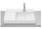 HORIZON Countertop washbasin VIEW 60x42 cm with tap hole BIAŁY POŁYSK