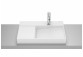 HORIZON Countertop washbasin VIEW 60x42 cm with tap hole CZARNY MAT