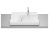 HORIZON Countertop washbasin GEOMETRIC 60x42 cm with tap hole BIAŁY MAT
