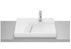 HORIZON Countertop washbasin GEOMETRIC 60x42 cm with tap hole BIAŁY MAT