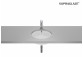 GAP Under-countertop washbasin round 35 cm Supraglaze®