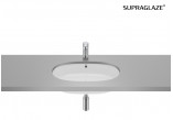 GAP Under-countertop washbasin round 35 cm Supraglaze®