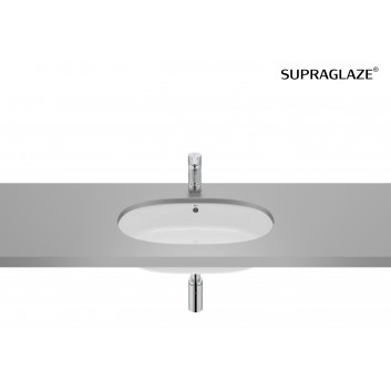 GAP Under-countertop washbasin round 35 cm Supraglaze®