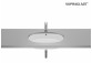 GAP Under-countertop washbasin round 35 cm Supraglaze®