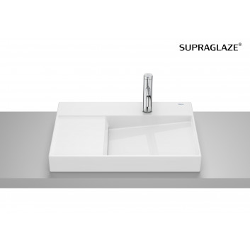 TERRA Countertop washbasin round 39 cm Fineceramic® white shine Supraglaze®