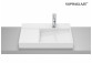 TERRA Countertop washbasin round 39 cm Fineceramic® white shine Supraglaze®