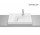 HORIZON Countertop washbasin GEOMETRIC 60x42 cm with tap hole white shine Supraglaze®