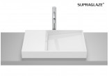 HORIZON Countertop washbasin SKYLINE 60x38 cm white shine Supraglaze®