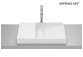 HORIZON Countertop washbasin SKYLINE 60x38 cm white shine Supraglaze®