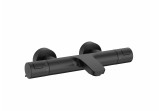 T-500 Mixer thermostatic bath-shower wall mounted black mat