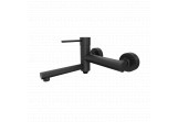 Set bath prysznicowy Corsan Lugo black mixer with spout i handshower shower