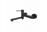 Set bath prysznicowy Corsan Lugo black mixer with spout i handshower shower