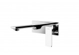 Washbasin faucet concealed Corsan Trino black with spout