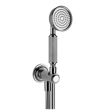 Shower set Gessi Venti20, wall mounted, rail z handshower i wężem 150cm, chrome