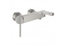 Bath tap Grohe Plus, wall mounted, single lever, switch automatyczny - stainless steel