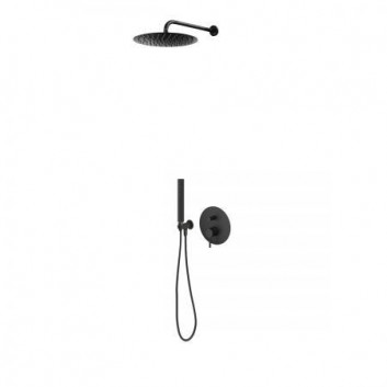 Mixer shower Oltens Molle, concealed, single lever, 2 wyjścia wody, black mat