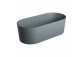 Bathtub freestanding OMNIRES OVO M+, 160x75 cm, with siphon - olive