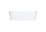 Bathtub freestanding OMNIRES OVO M+, 160x75 cm, with siphon - white shine