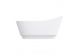 Bathtub freestanding OMNIRES NEO M+, 158x72 cm, with siphon - white shine