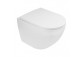 Set Wall-hung WC wc Oltens Hamnes, 52x35,5cm, PureRim, with coating SmartClean with soft-close WC seat Slim - white