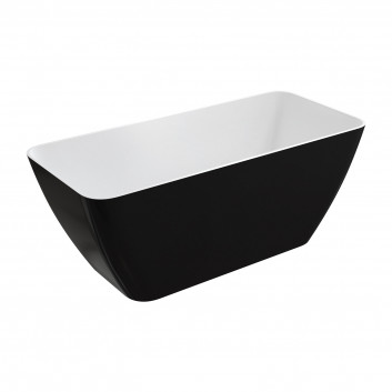 Bathtub freestanding OMNIRES PARMA M+, 159 x 71 cm - white / szary shine