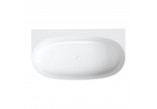  bathtub wallmounted OMNIRES VALENCIA M+, 158 x 86 cm - white shine
