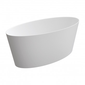  bathtub freestanding OMNIRES ROMA M+, 159 x 72 cm - white shine 