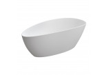 Bathtub freestanding OMNIRES BARCELONA M+, 170 x 77 cm - white mat
