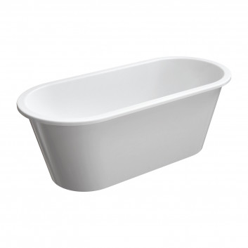 Bathtub freestanding OMNIRES PARIS M+, 156 x 69 cm - white shine