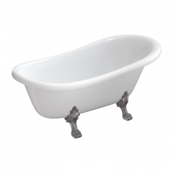 Bathtub freestanding OMNIRES ATENA COMFORT M+, 157 x77 cm - white shine