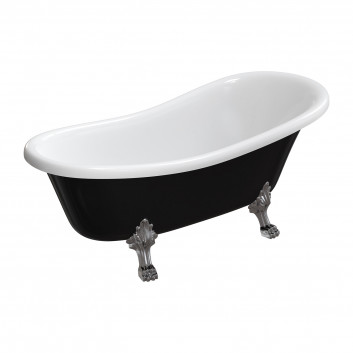 Bathtub freestanding OMNIRES ATENA COMFORT M+, 168x76cm - white shine
