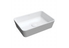  countertop washbasin OMNIRES PARMA M+, 50 x 35 cm - white / szary shine 