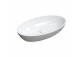 Countertop washbasin OMNIRES SIENA M+, 60 x 35 cm - white / szary shine