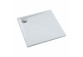 Shower tray prysznicowy square OMNIRES STONE ze strukturą kamienia, 80x80cm - white mat