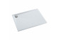 Shower tray prysznicowy square OMNIRES STONE ze strukturą kamienia, 90x90cm - white mat