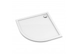 Acrylic shower tray prysznicowy angle OMNIRES MERTON , 90x90cm - white shine