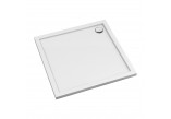  acrylic shower tray prysznicowy square OMNIRES MERTON, 90x90cm - white shine 