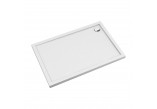Shower tray prysznicowy acrylic rectangular OMNIRES MERTON, 80x120cm - white shine