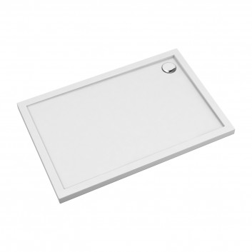 Shower tray prysznicowy acrylic rectangular OMNIRES MERTON, 80x140cm - white shine