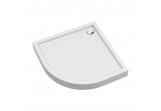 Acrylic shower tray prysznicowy angle OMNIRES CAMDEN, 80x80cm - white shine 