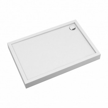 Shower tray prysznicowy acrylic, rectangular OMNIRES CAMDEN, 70x100cm - white shine