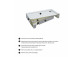 Shower tray prysznicowy acrylic, rectangular OMNIRES CAMDEN, 70x100cm - white shine
